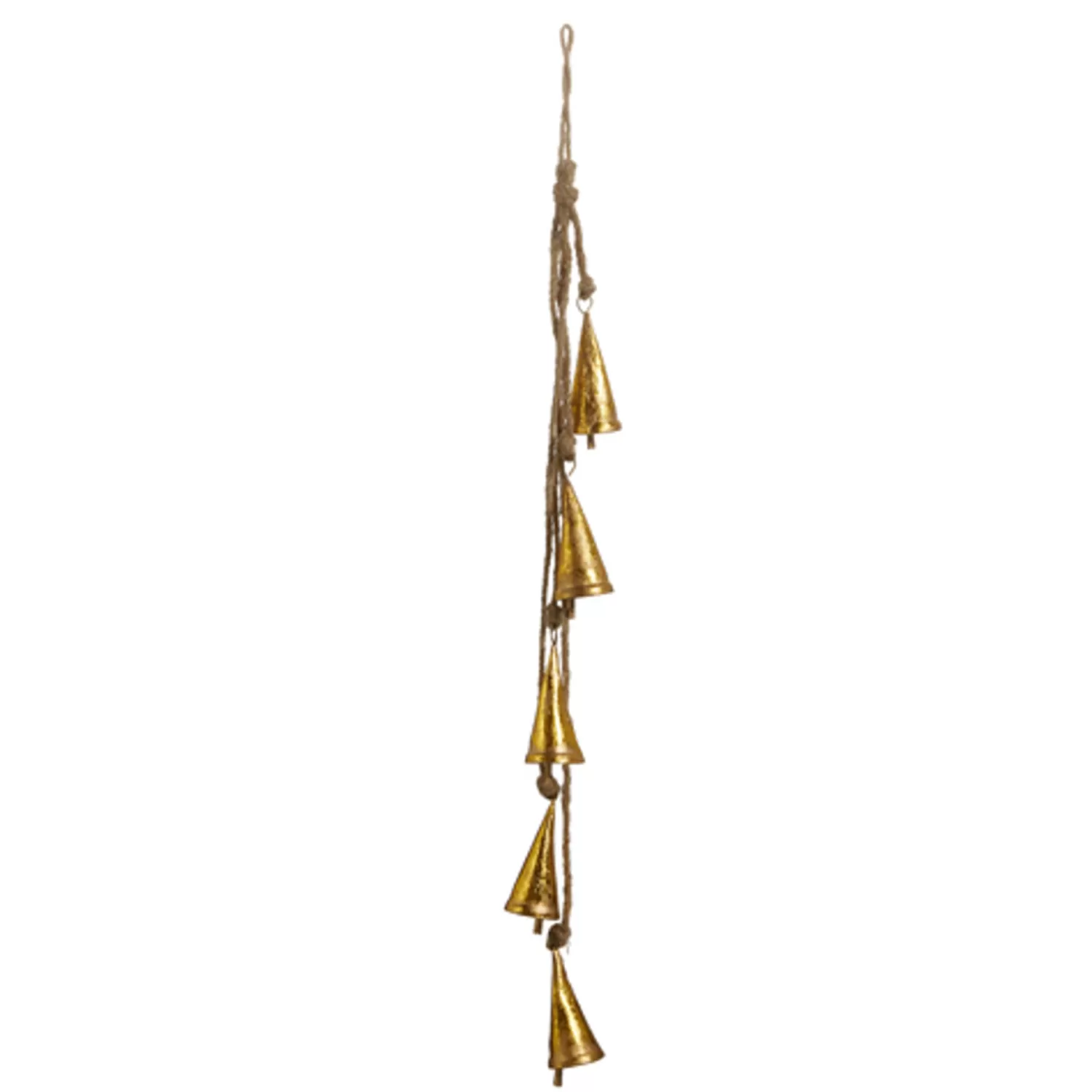 Shop Treetime String Of Gold Vintage Bells 23"