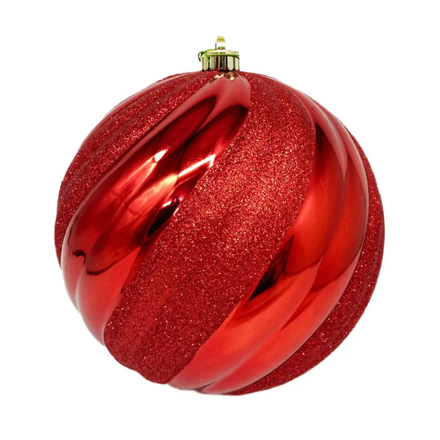 Shop Treetime Swirl Ball RED Ornament 8"