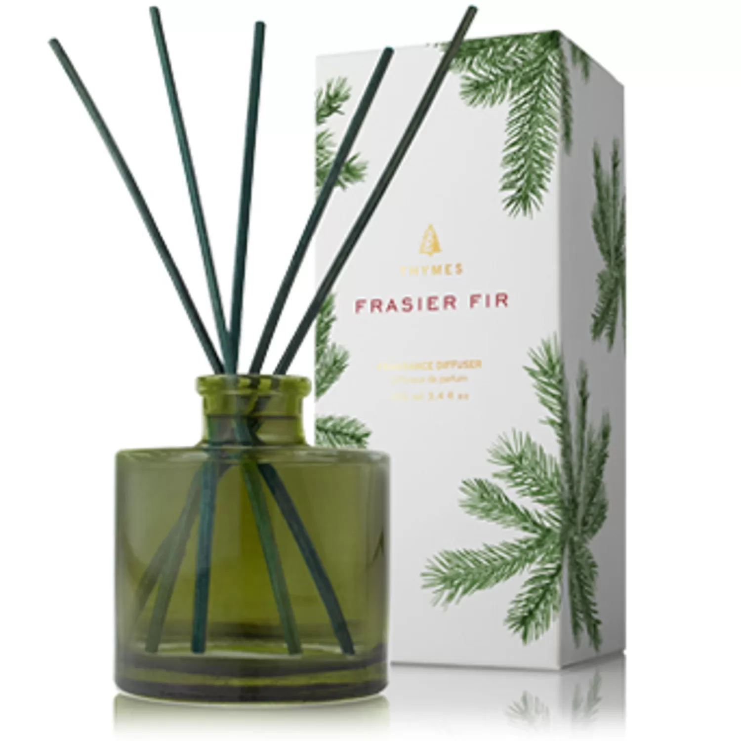 Store Treetime Thymes Frasier Fir Heritage Petite Green Reed Diffuser 4.0 Fluid Oz.