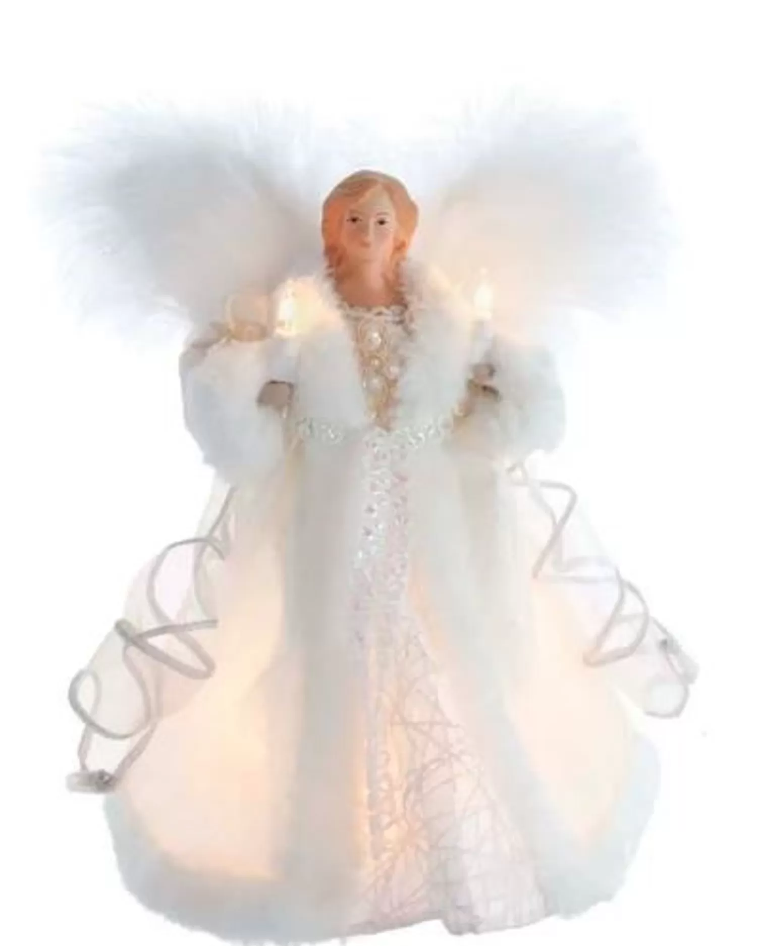 Flash Sale Treetime White Angel Tree Topper