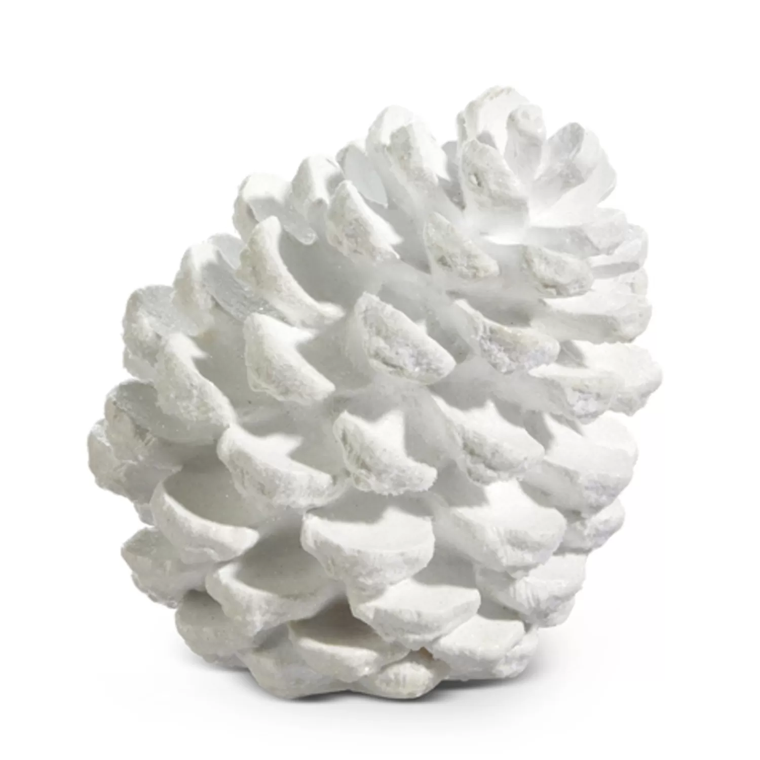 Sale Treetime White Resin Pinecone 7.25"