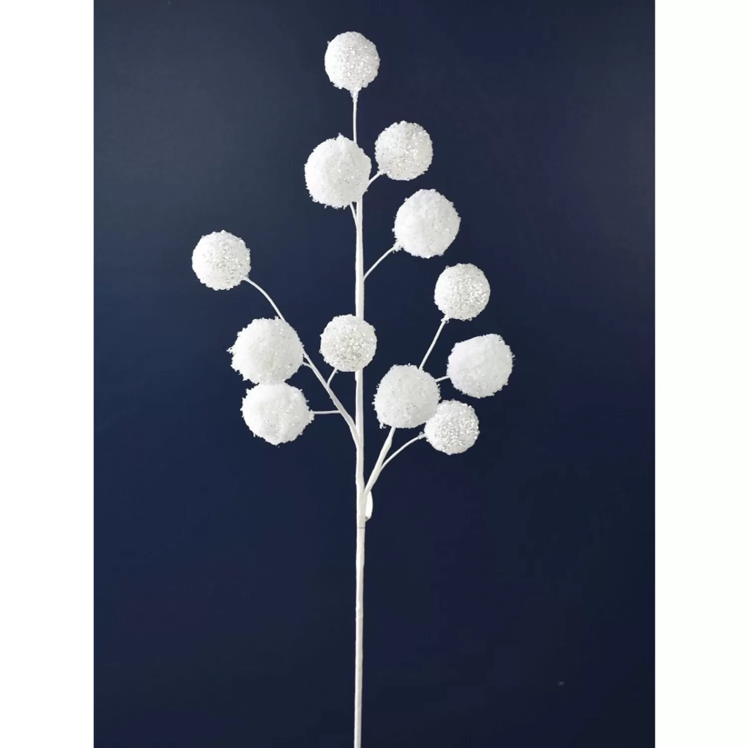 Fashion Treetime White Snow Ball Spray 26"