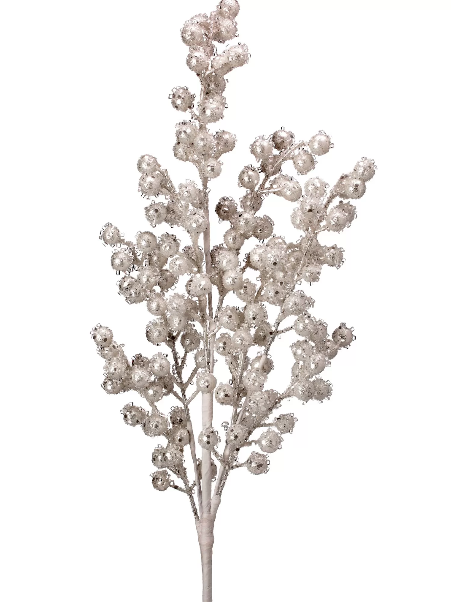 Best Sale Treetime Wht Beaded Iced Berry Spray 27"